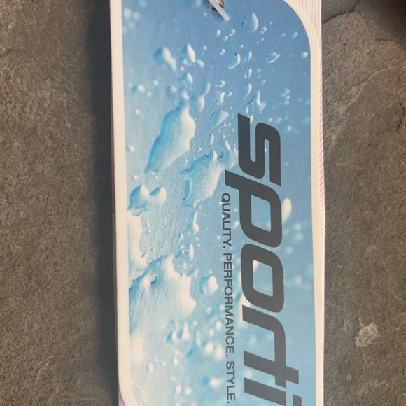 SPORTI orange & navy molecule thin strap swim race suit NWT - Picture 7 of 8